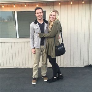 Freepeople tiered trapeze jacket in OLIVE- SOLDOUT